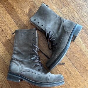 All Saints Brown Lace Up Boots